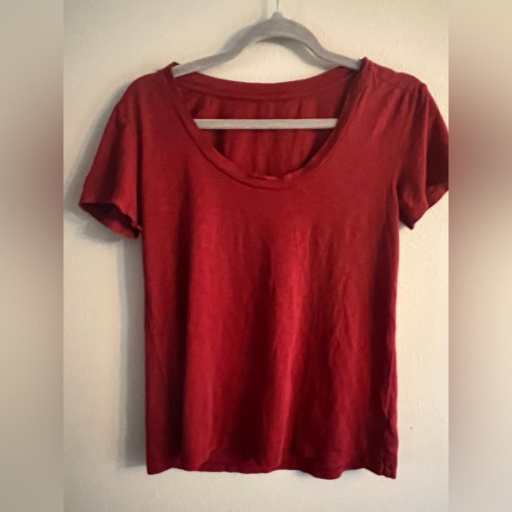 Velvet Rich Red Short Sleeve Tee